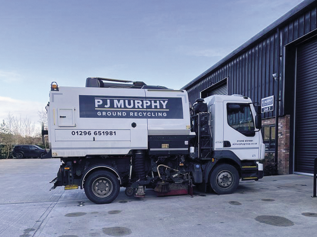 P J Murphy Group Road Sweeper truck for construction sites